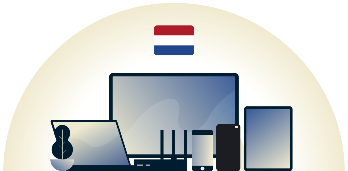 Netherlands VPN beskytter en r&aelig;kke forskellige enheder.